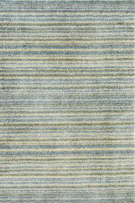 CROWLEY & GROUCH IMPORTS Brindle Stripe Sea Hand Knotted Rug, 76cm x 243cm
