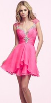 Thumbnail for your product : Mac Duggal Sparkling Neckline Homecoming Dress