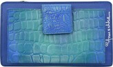 Thumbnail for your product : Anuschka Cell Phone Crossbody Wallet 1149 (Croco Embossed Peacock) Handbags