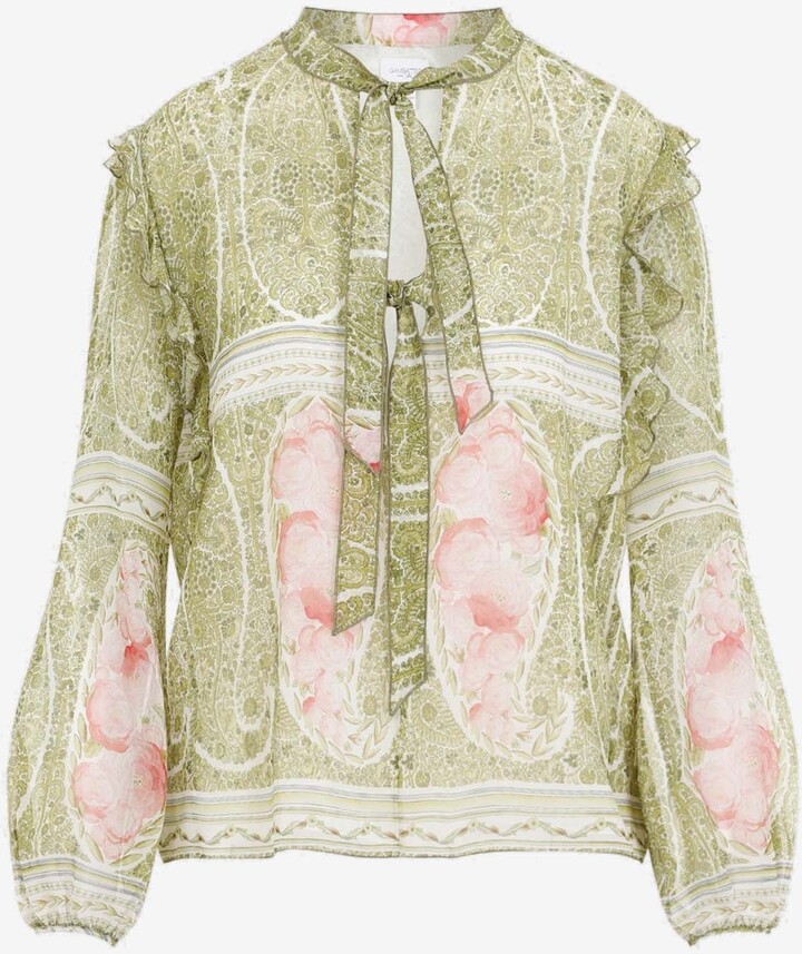 Giambattista Valli Printed Silk Blouse