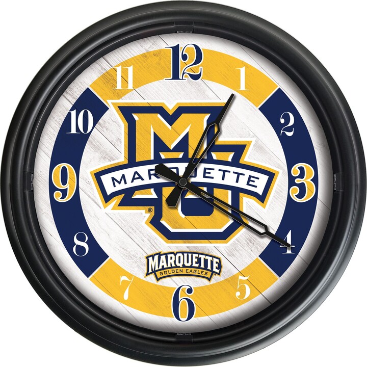 Marquette University Led Wall Clock | Mu Golden Eagles Outdoor