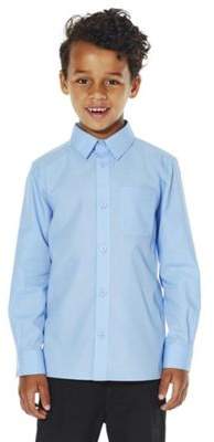 F&F School 2 Pack Of Boys Easy Iron Long Sleeve Shirts 15-16 years