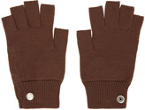 Thumbnail for your product : Rick Owens Brown Cashmere Mittens