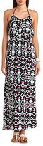 Thumbnail for your product : Charlotte Russe Tribal Print Halter Maxi Dress