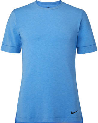 Nike Training - Transcend Slim-fit Dri-fit Yoga T-shirt - Blue