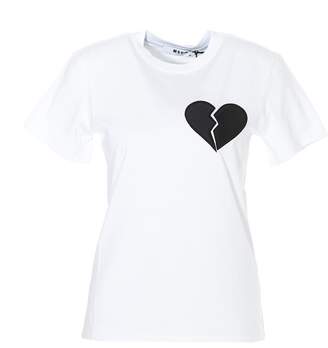 MSGM Broken Heart Motif T-Shirt