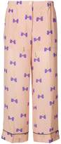 Thumbnail for your product : Miu Miu bow print trousers