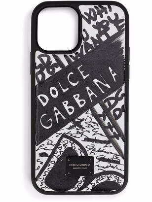 Dolce & Gabbana scribble logo-print iPhone 12 Pro case - ShopStyle Tech  Accessories