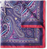 Thumbnail for your product : Etro Paisley-Print Silk Pocket Square