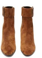 Thumbnail for your product : Saint Laurent Joplin Suede Buckle Ankle Boots - Womens - Tan
