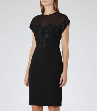 Reiss Dilone Embroidered Dress