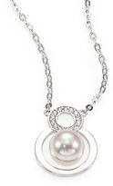 Thumbnail for your product : Majorica 10MM White Pearl & Sterling Silver Pendant Necklace
