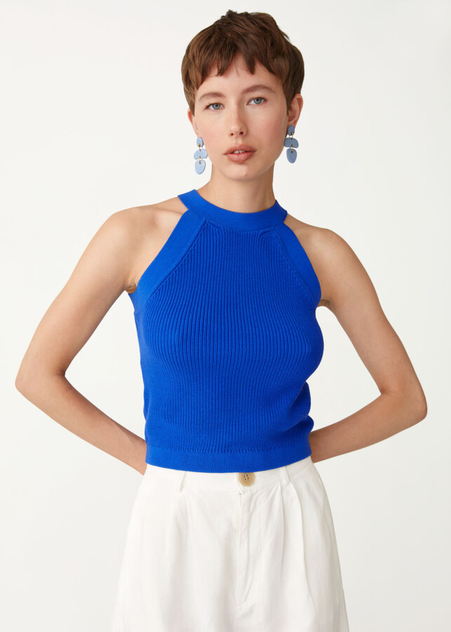 Fitted Halter Knit Top & Other Stories Donna Abbigliamento Top e t-shirt Top Halterneck 