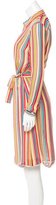 Thumbnail for your product : Cacharel Silk Striped Shirtdress