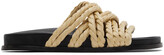 Thumbnail for your product : Emme Parsons Beige Evvie Flat Sandals