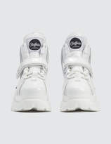 Thumbnail for your product : Buffalo London Buffalo Classic White High-top Platform Sneakers in Patent