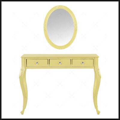 Luxury Makeup Vanity Desk With Oval Mirror, 3-Drawer Dressing Table For Jewelry Storage, Elegant Console Table For Home Decor, Gold