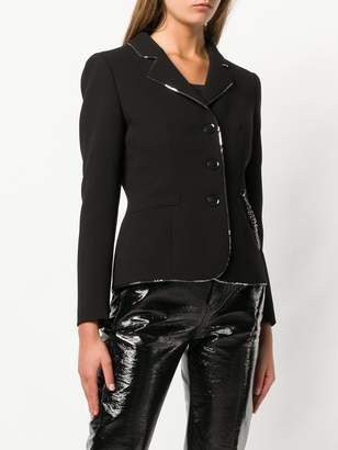 Moschino Boutique chain-embellished crepe jacket