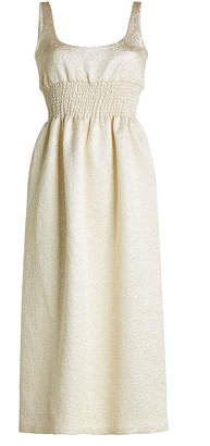 Emilia Wickstead Metallic Dress with Silk and Cotton