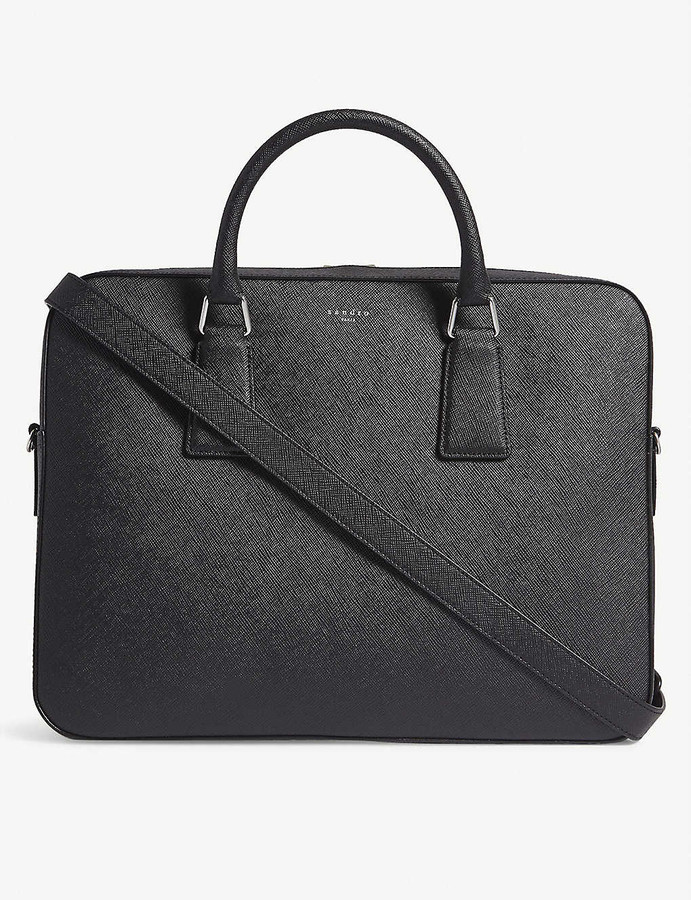 Sandro Saffiano leather briefcase ShopStyle
