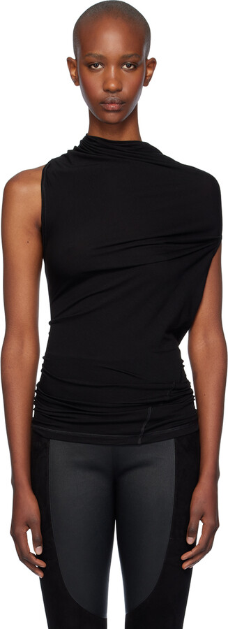 Helmut Lang Black Sleeveless Wind Top