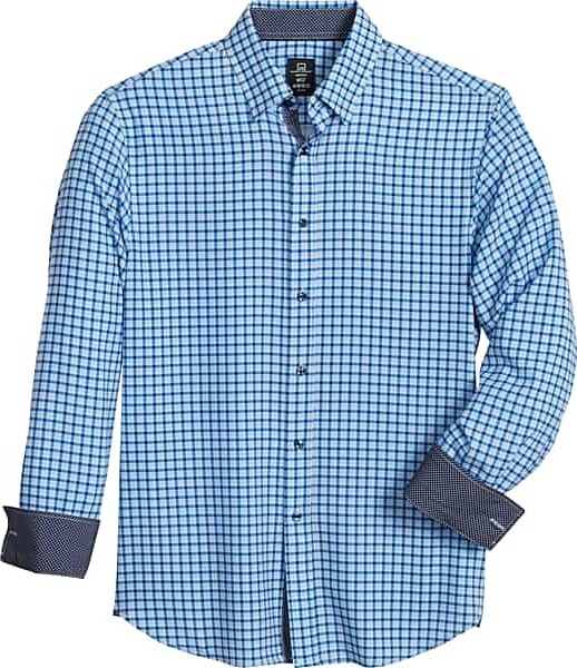 Modern-fit shirt in stretch fabric with small collar