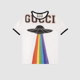 Gucci Cotton T-shirt with UFO print