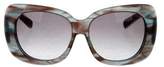 Thumbnail for your product : Oscar de la Renta Oversize Marbled Sunglasses