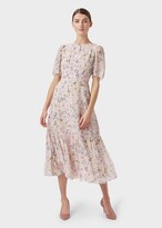 Thumbnail for your product : Hobbs Silk Blossom Floral Midi Dress