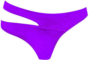 Agent Provocateur Lexxi Bandage Bikini Bottom In Purple With High Leg Cut