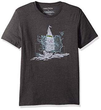 Nautica Men's Short Sleeve Signature Graphic Crewneck T-Shirt