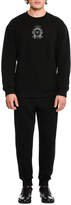 Thumbnail for your product : Dolce & Gabbana Bee & Crown Embroidered Sweatpants, Black