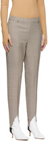 Thumbnail for your product : Givenchy Brown Wool Check Stirrup Trousers