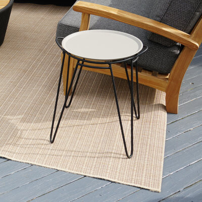 17 Stories Wilcox Powder Coated Aluminum Side Table