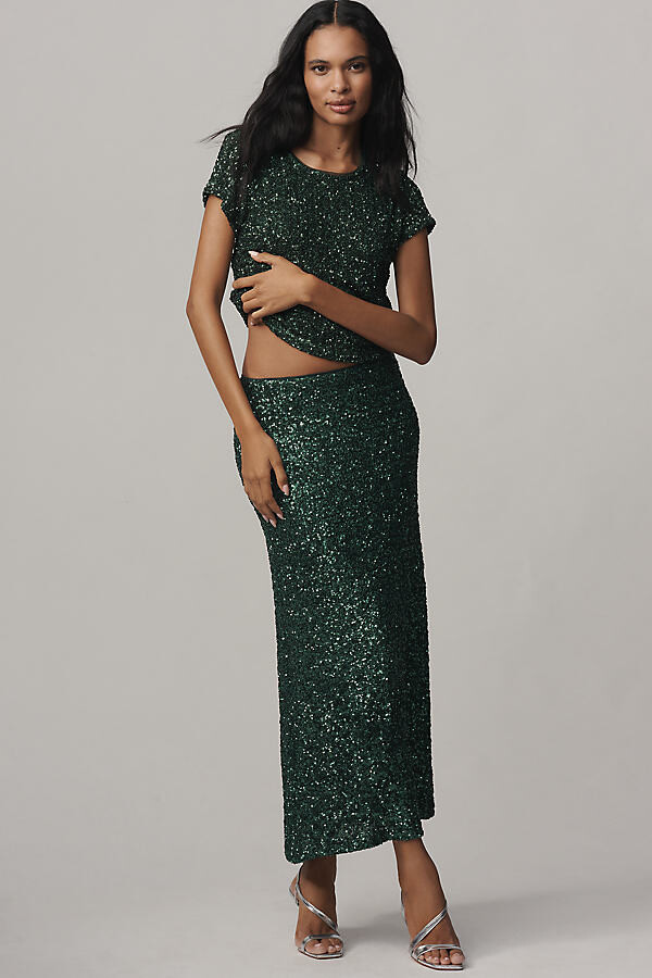 Women's Green Sequin Skirts ShopStyle