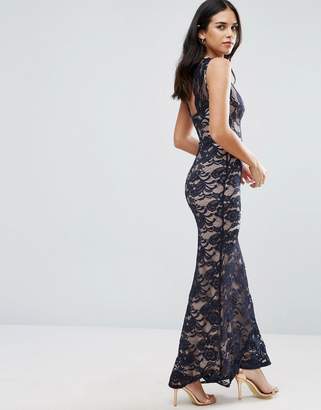 Jessica Wright Lace Fishtail Maxi Dress