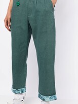 Thumbnail for your product : Clot Turn-Up Straight Leg Trousers