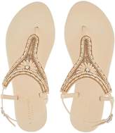 Thumbnail for your product : Accessorize Cairo Raffia Thong Sandals - Natural