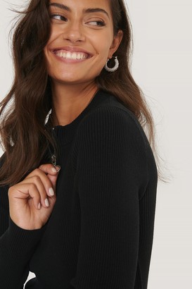 nakd zip knitted sweater