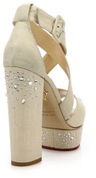 Charlotte Olympia Edna Embellished Platform Sandals
