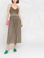 Thumbnail for your product : Antonino Valenti Box-Pleat Ribbed Midi Dress