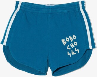 Bobo Choses Kids Logo Cotton Track Shorts - Kids - Organic Cotton/Spandex/Elastane