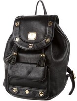 Thumbnail for your product : MCM Grained Leather Backpack Black