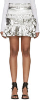Thumbnail for your product : Isabel Marant Silver Ruffled Jeanne Miniskirt