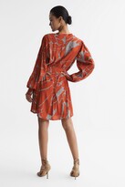 Thumbnail for your product : Reiss Petite Leopard Print Flippy Dress