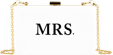 Koyal Wholesale Andaz Press Personalized Acrylic Clutch for Bride