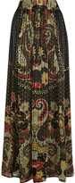 Thumbnail for your product : Etro Paisley-print silk-jacquard maxi skirt