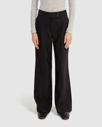 SABA Women's Black Pants - Prudence Wide Leg Pants - Size One Size, 16 at The Iconic