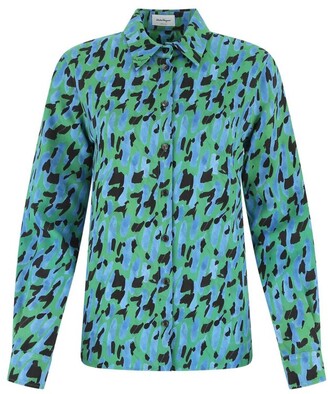 Ferragamo Camouflage Printed Buttoned Shirt