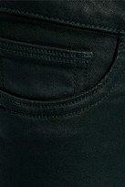 Thumbnail for your product : DL1961 Emma Coated Low-rise Skinny Jeans